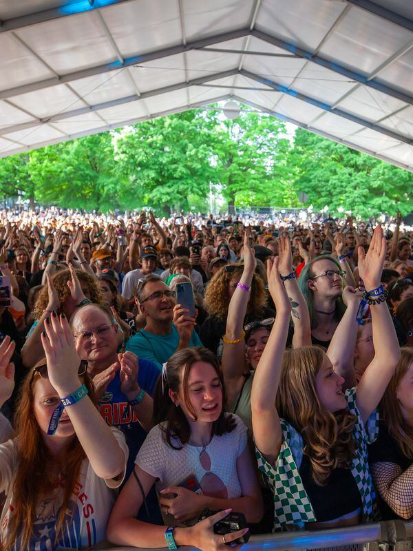 Excited Crowd at Midtown Music Festival Lineup Announcement 2022
